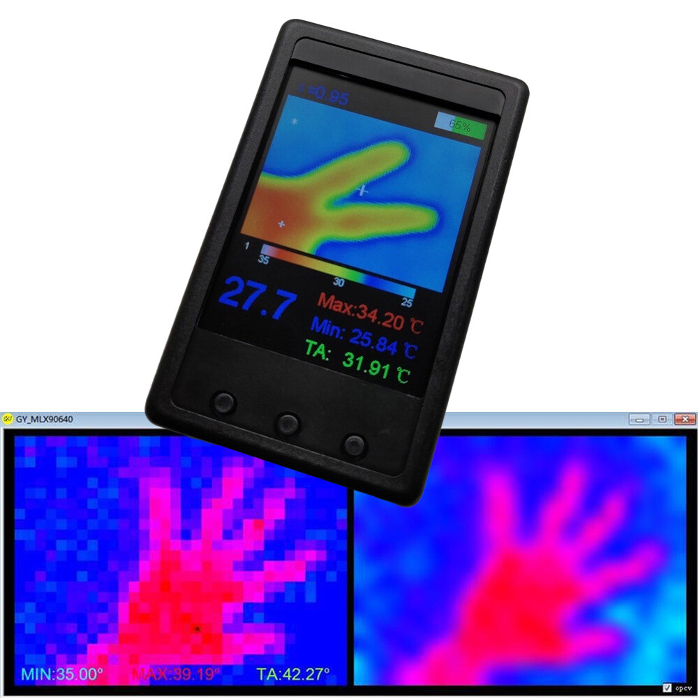Handheld Infrared Imaging Camera LCD Thermal Imager Temperature Detection Device