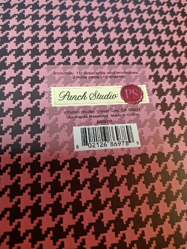 Punch Studio 9 Notecards and Envelopes Plus 2 Note Pads (75 Sheets).