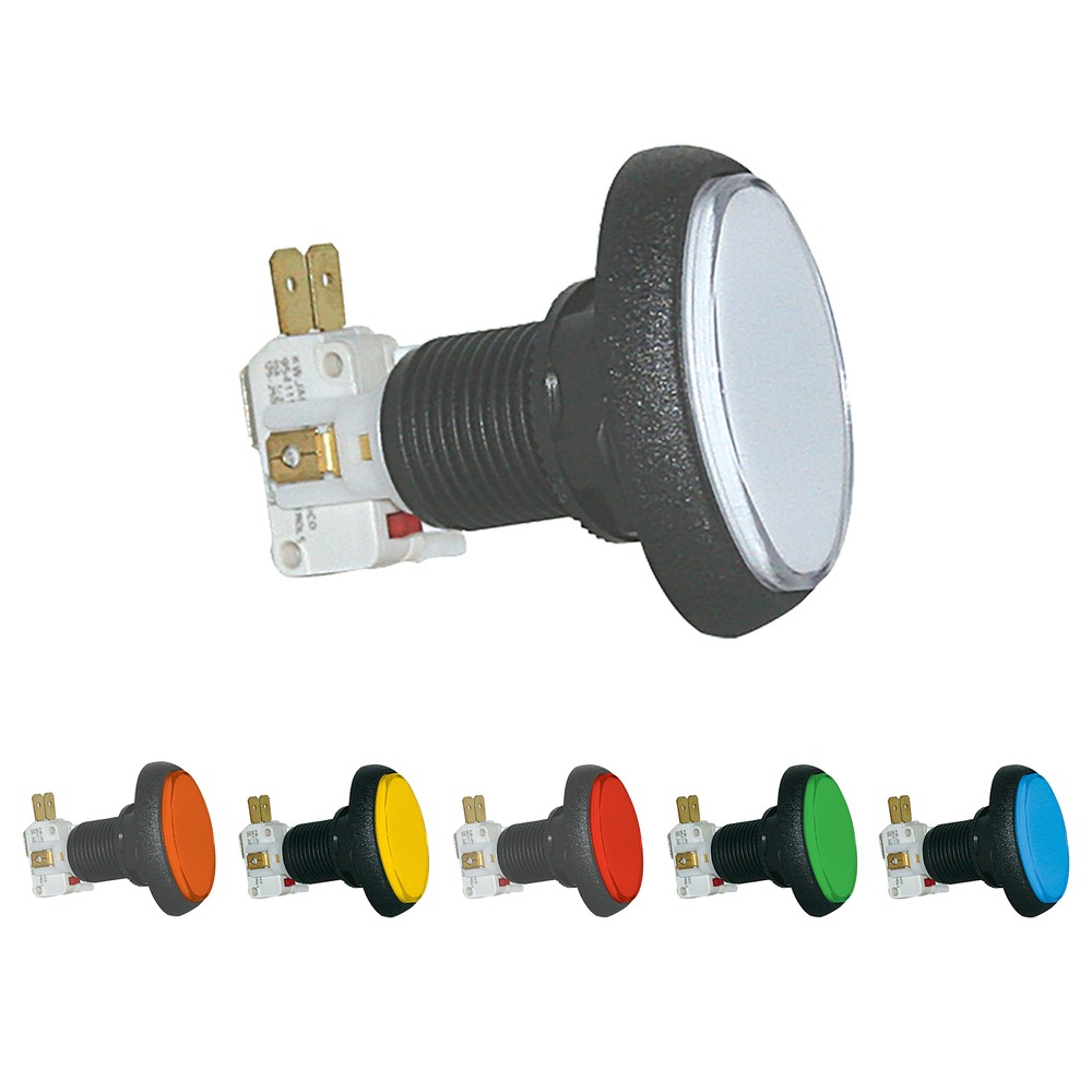 Pushbutton Elliptical Large Illuminated with Microswitch - 75-6004