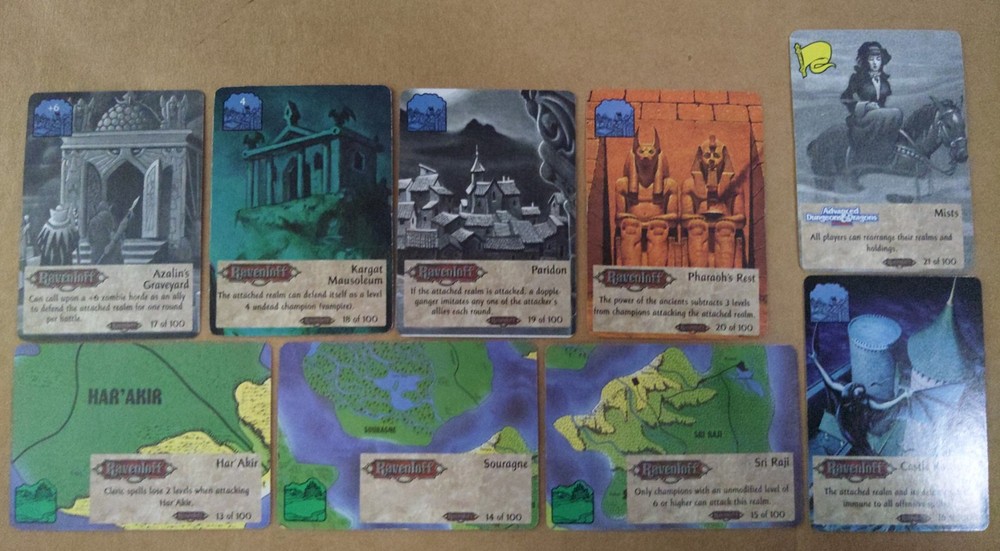Spellfire CCG Ravenloft Set 1994 TSR almost complete 1-100 missing #4, 29, 53