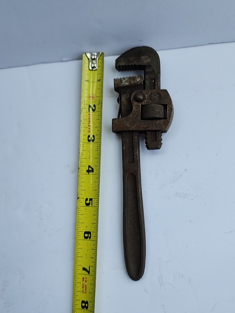 Vintage Durex Pipe Wrench 8'' West Germany Solid Steel