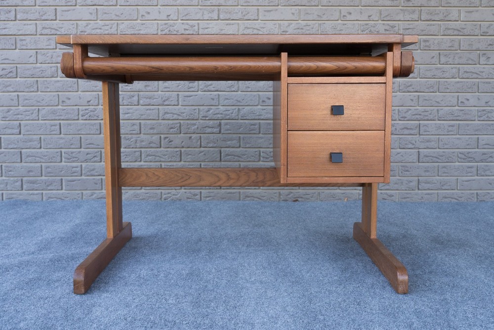 Mid Century Danish Modern H. Sigh & Søns Adjustable Teak Drafting Table Desk