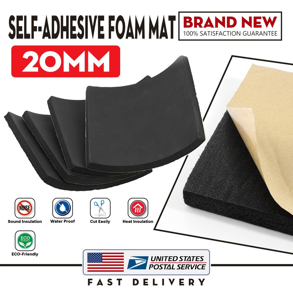Foam Padding Sheets with Adhesive Backing - Self Stick Neoprene Insulation Foam