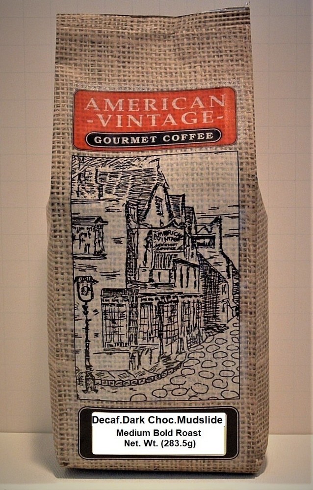 Decaf. Dark Choc. Mudslide 10oz Dessert Coffee Fresh Roasted Medium Bold Ground