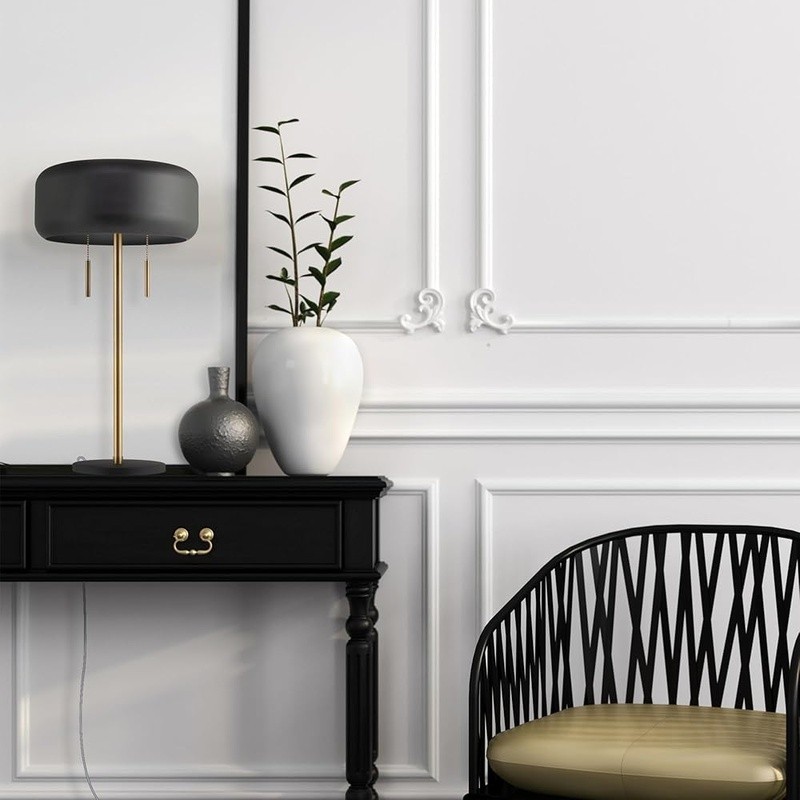 Industrial Table Lamp Dual Pull Chains E26 Base Smart Lighting Solution New