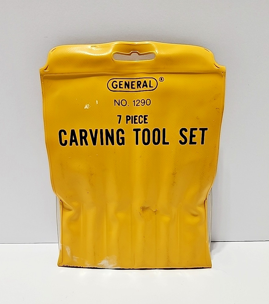 VTG General Tools USA Wood Carving Set 6pc.#1290 Gouges Chisels V-Parting READ