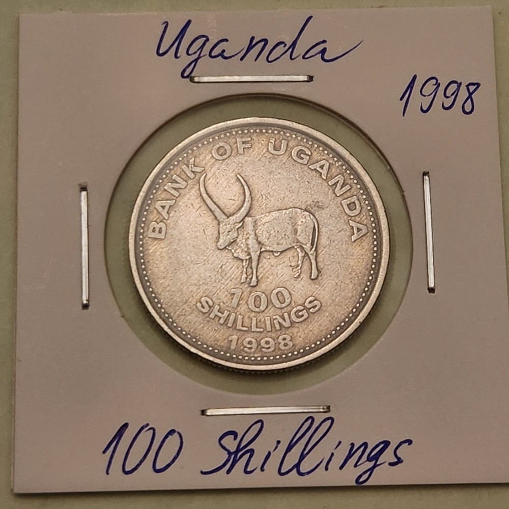 Uganda coin, 100 Shillings, 1998