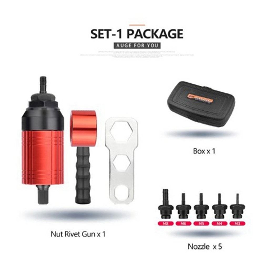 Detachable Hand Rivet Tool Conversion Set Electric Pneumatic Rivet Machine