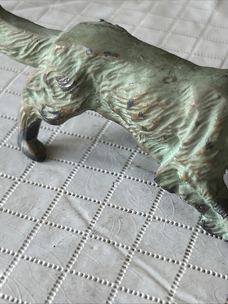 Vintage Cast Metal (solid) Spaniel/Retriever Figure 5.5”