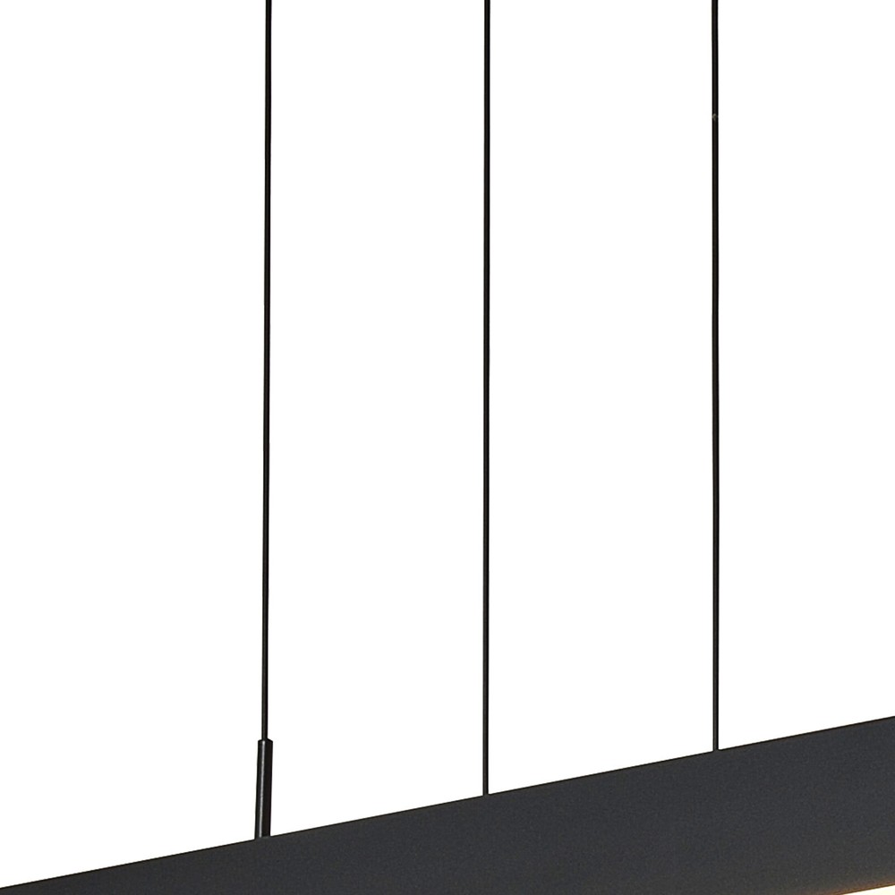 Modern LED Chandelier Light Rectangular Pendant Ceiling Light Lamp With Remote