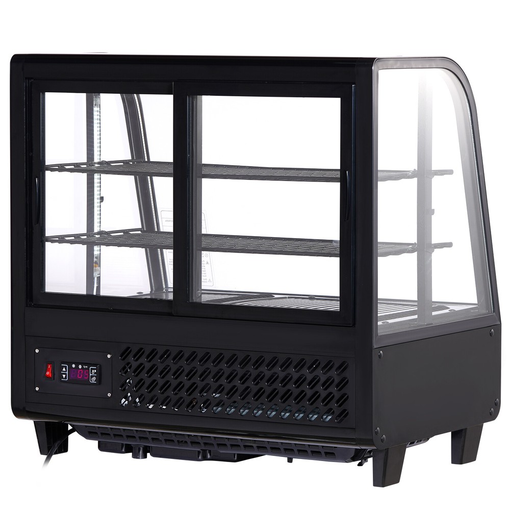 VEVOR 3.5 Cu.Ft Countertop Refrigerated Display Case Bakery Merchandiser Fridge