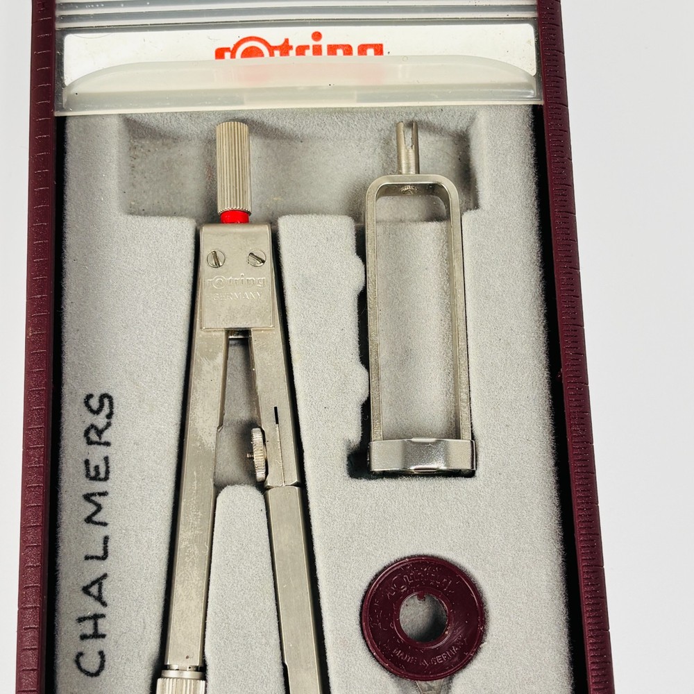 Compass Rotring Telescopic Arm Set Including Technical Pen Adapter & Spare Lead