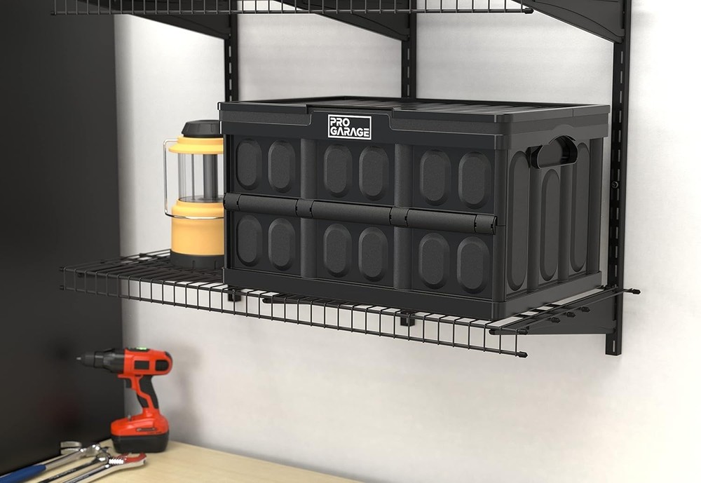 ProGarage 10848 12 Quart Utility Storage Tote Container Black