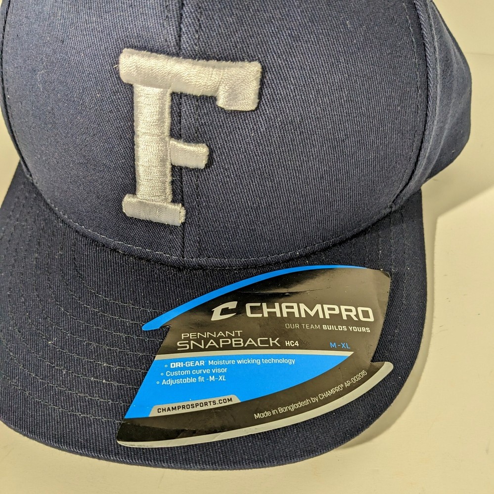 Dark Blue Hat with F Logo Snapback Medium - XL