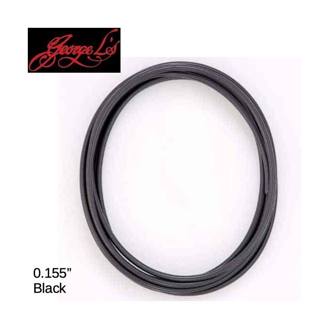 George L's 0.225" Patch Cable, Black - Bulk cable, per foot