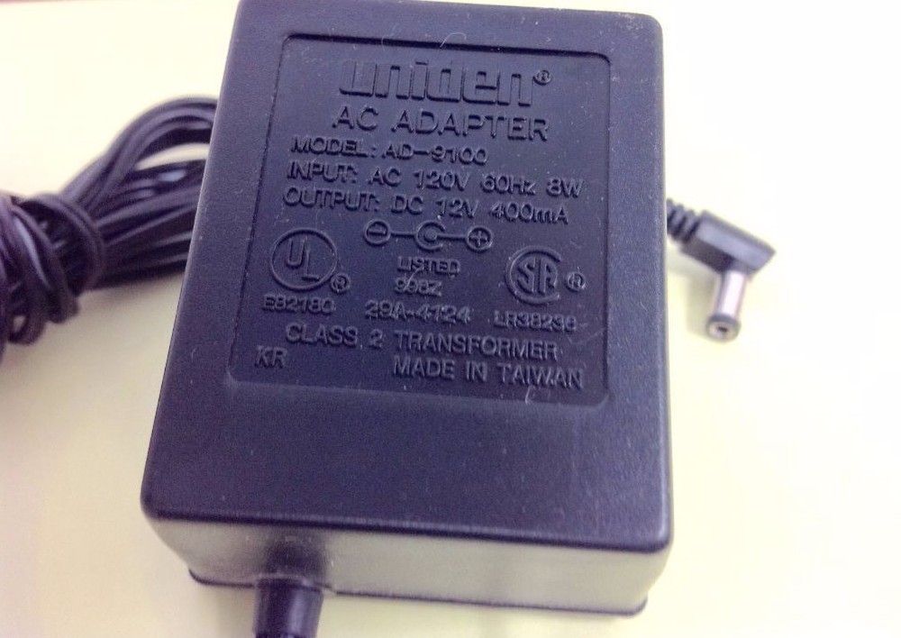 UNIDEN Power AC Adapter, 12V Output, AD-9100