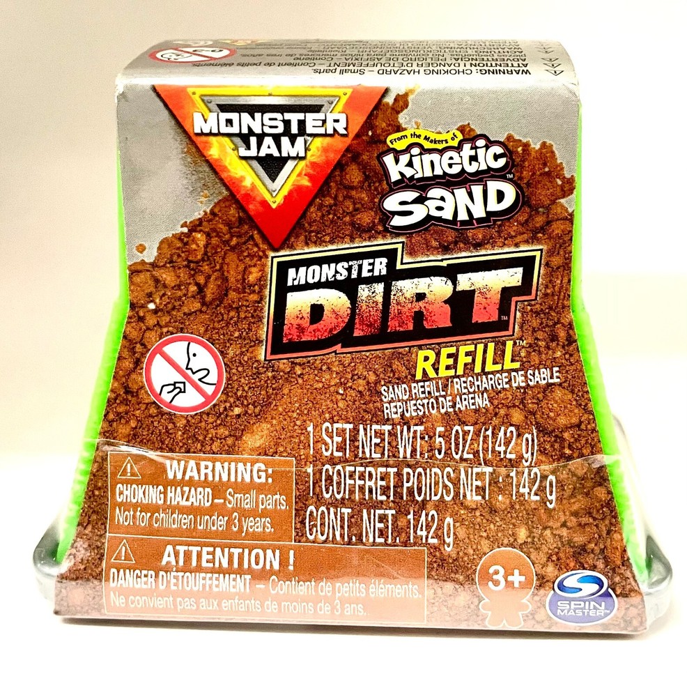 Monster Jam, Official Monster Dirt (Brown) 5oz Refill Container