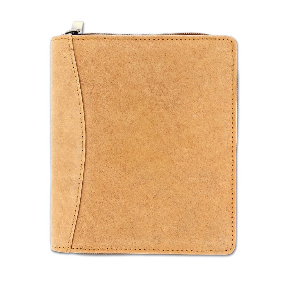 Girologio 12 Zippered Pen Case in Saddle Tan - NEW