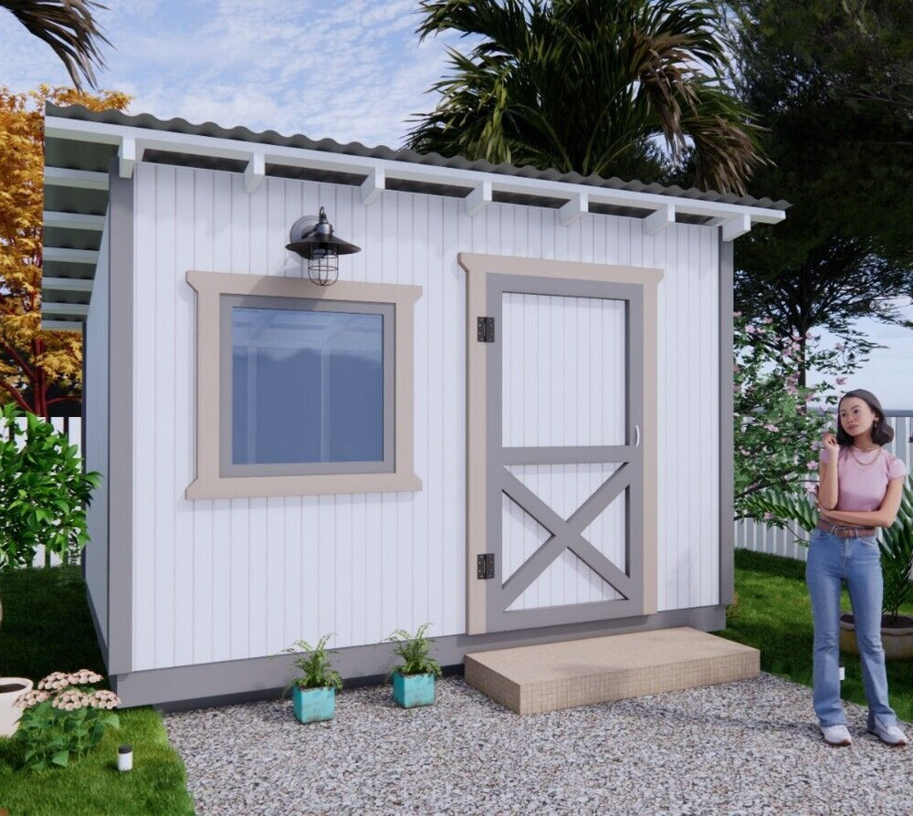 10x12 Learn to Shed Plan (PDF Plans and A4 Hard Copy)