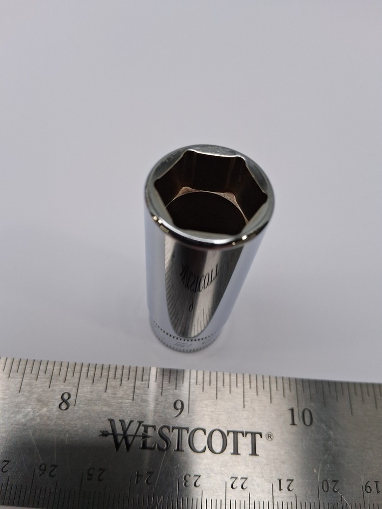 Snap-on Tools 15mm 1/4 Drive Deep 6pt Socket STMM15 USA Nice Shape