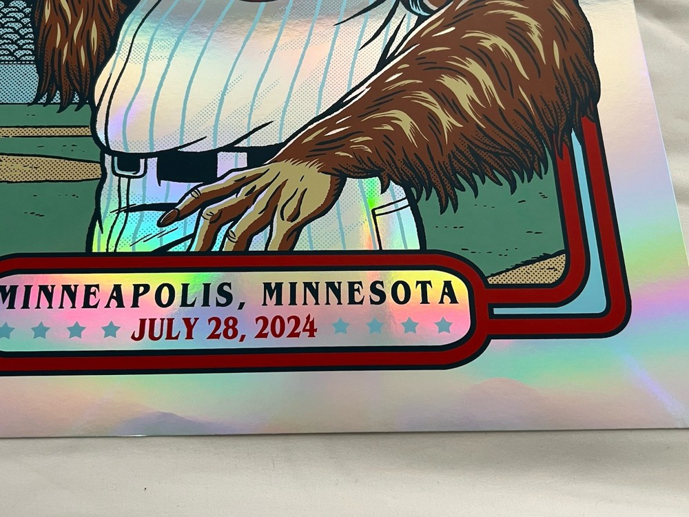 Foo Fighters Minneapolis Foil Poster 7/28/24