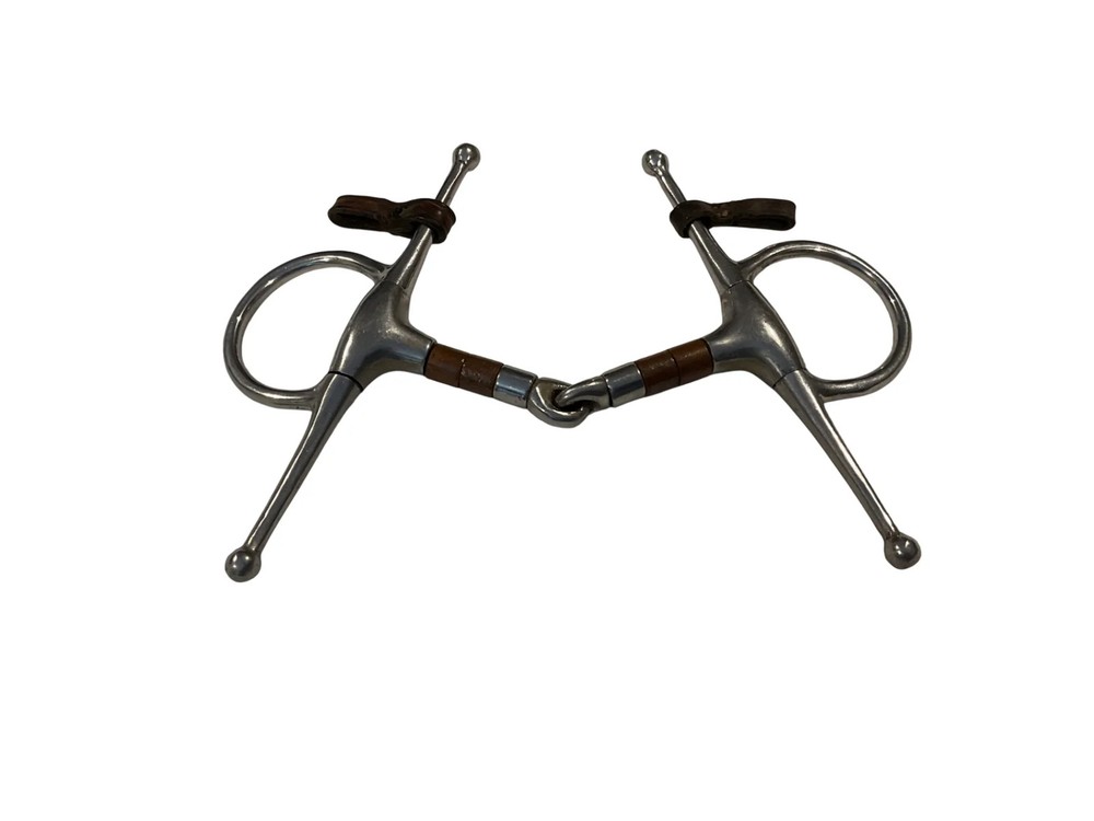 Full Cheek Copper Roller Single Joint Snaffle Bit 5”