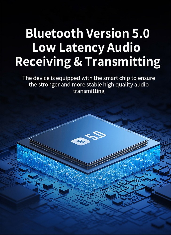 Bluetooth 5.1 Audio Transmitter&Receiver 2 in1 Adapter RCA/AUX