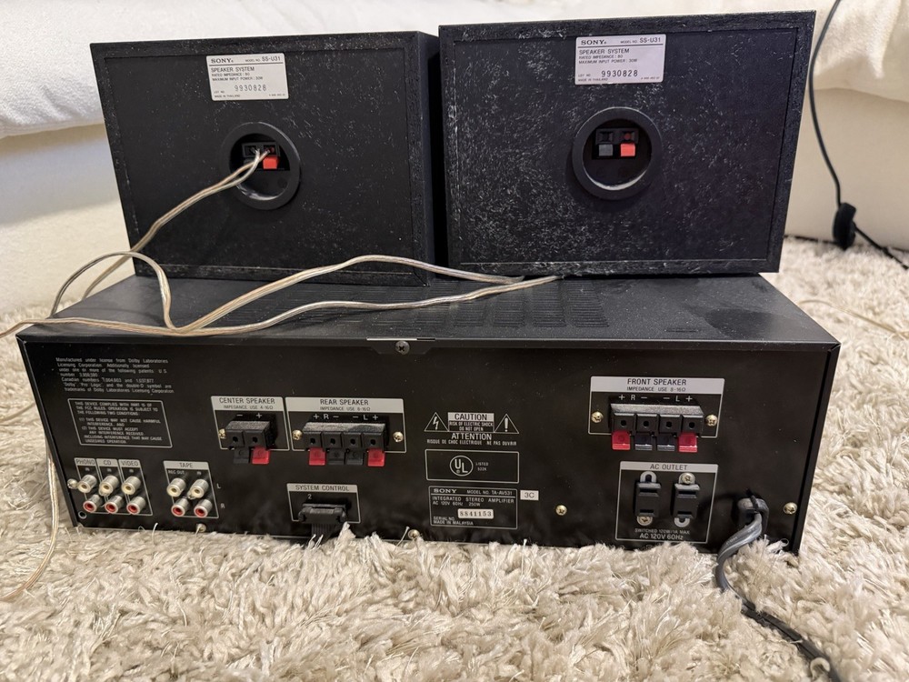 Sony Turntable + Speakers + Stereo Pre-Amp / Amplifier Bundle