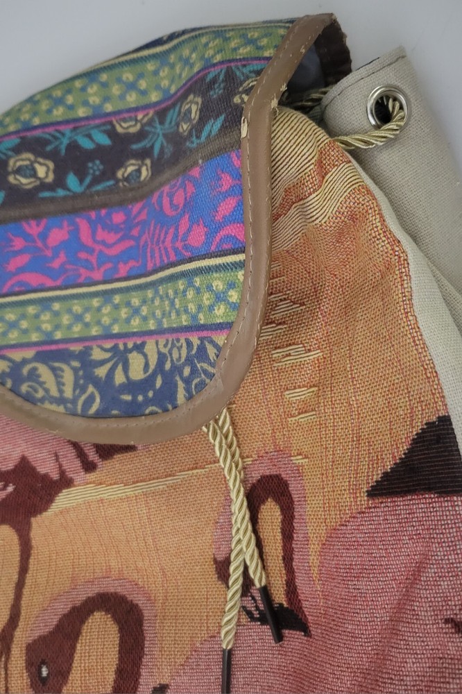 Lunch Backpack Swan Design NOS As/Is