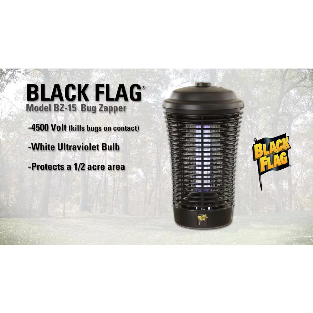 4500-Volt 15-Watt Bug Zapper Insect Killer, Includes Lure