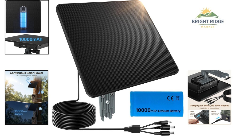 Efficient Solar Charging Solution for Trail Cameras with Waterproof Rating