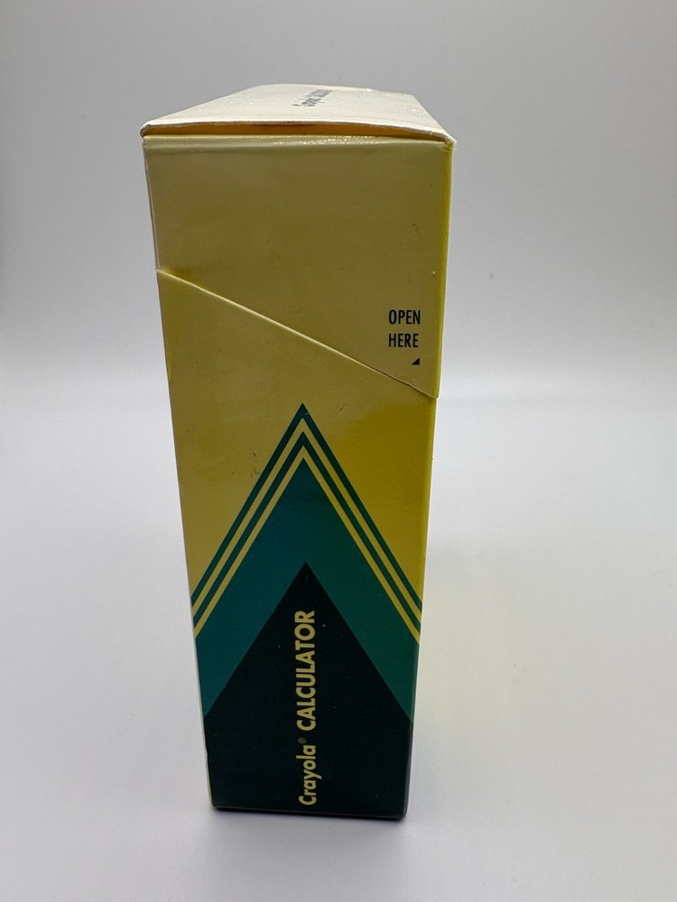 Vintage Crayola Calculator Crayon Box Please Read-Not Working