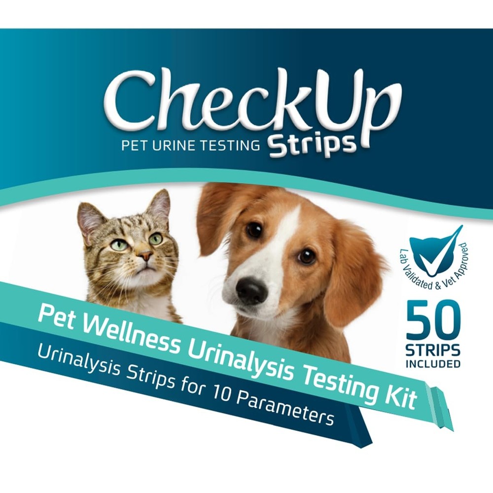 CheckUp Testing Strips x 50 (10 Parameters Urine Test Strips for Cats & Dogs)
