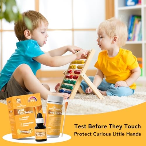 Lead Test Kit with Vinegar – 30 Rapid Testing Swabs with 30‑Second