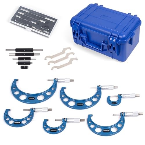 6 Pcs Outside Micrometer Set, Professional Precision Machinist Tool, 0 6 set