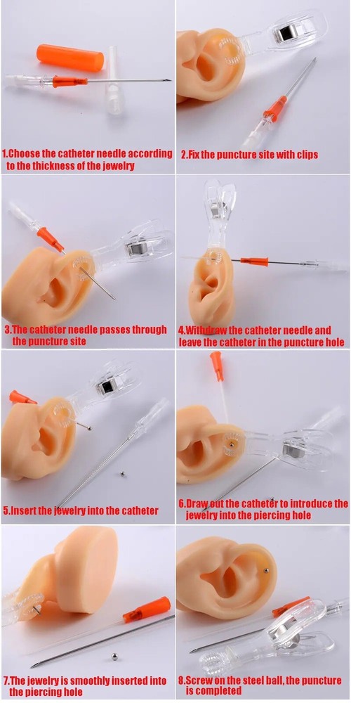 Piercing Needle Disposable Catheter Cannula 50 Pcs