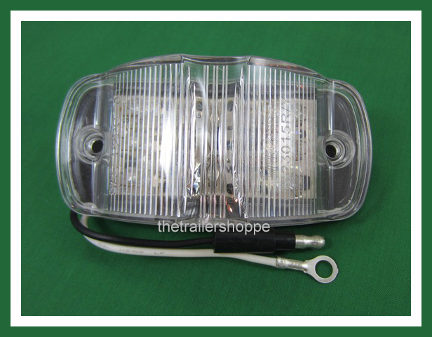 Maxxima M23015RCL Side Marker Clearance 14 LED Light Red Clear Lens Trailer