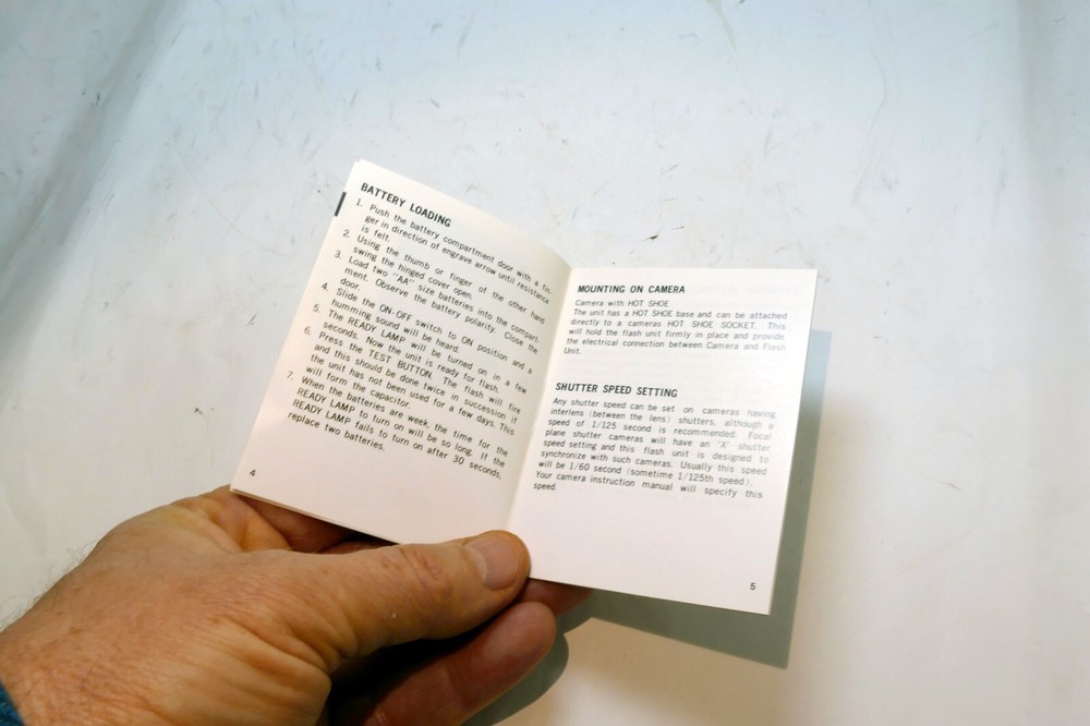 Starblitz 16M flash Instructions Operating Guide Manual