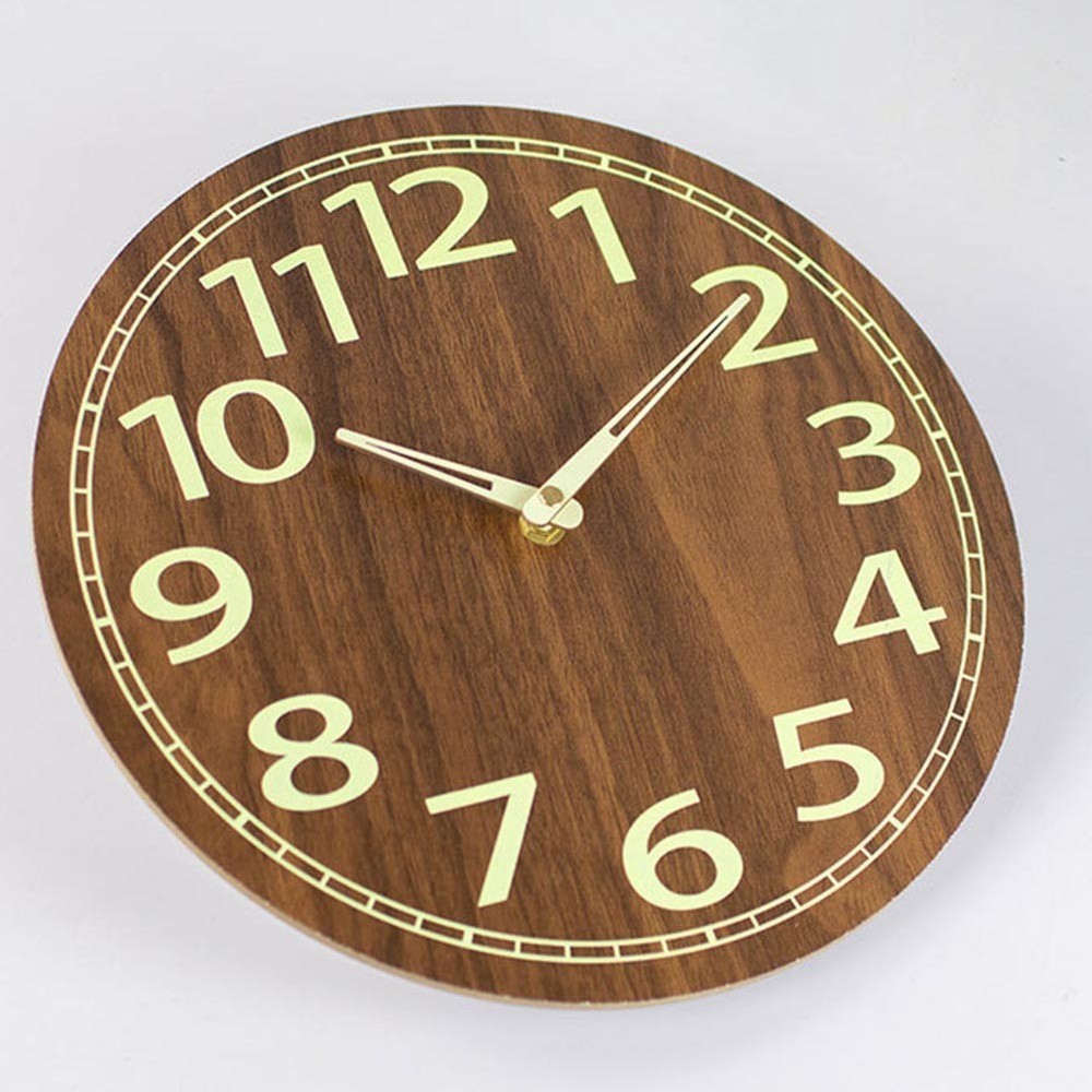 Sleek and Functional 30CM Digital Wood Clock with Night Visibility Features
