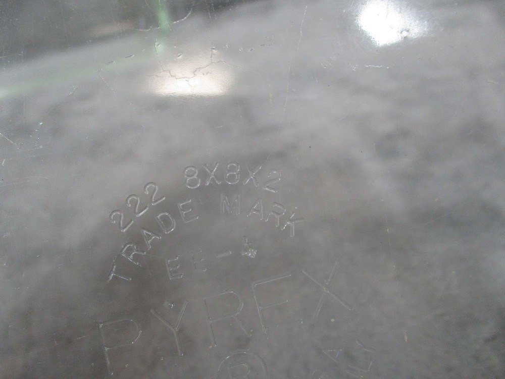 Anchor Hocking Glass Baking Dish Rectangular Square Set 2 pcs Clear Used