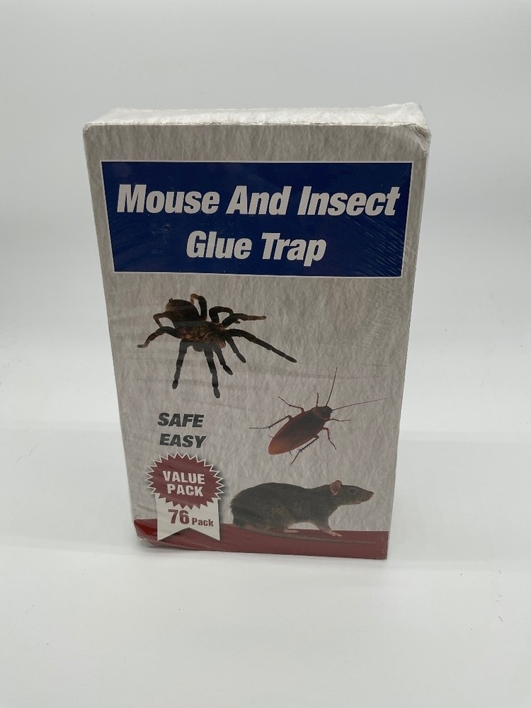 Mouse And Insect Glue Trap Value Pack 76 Pack Safe Easy New