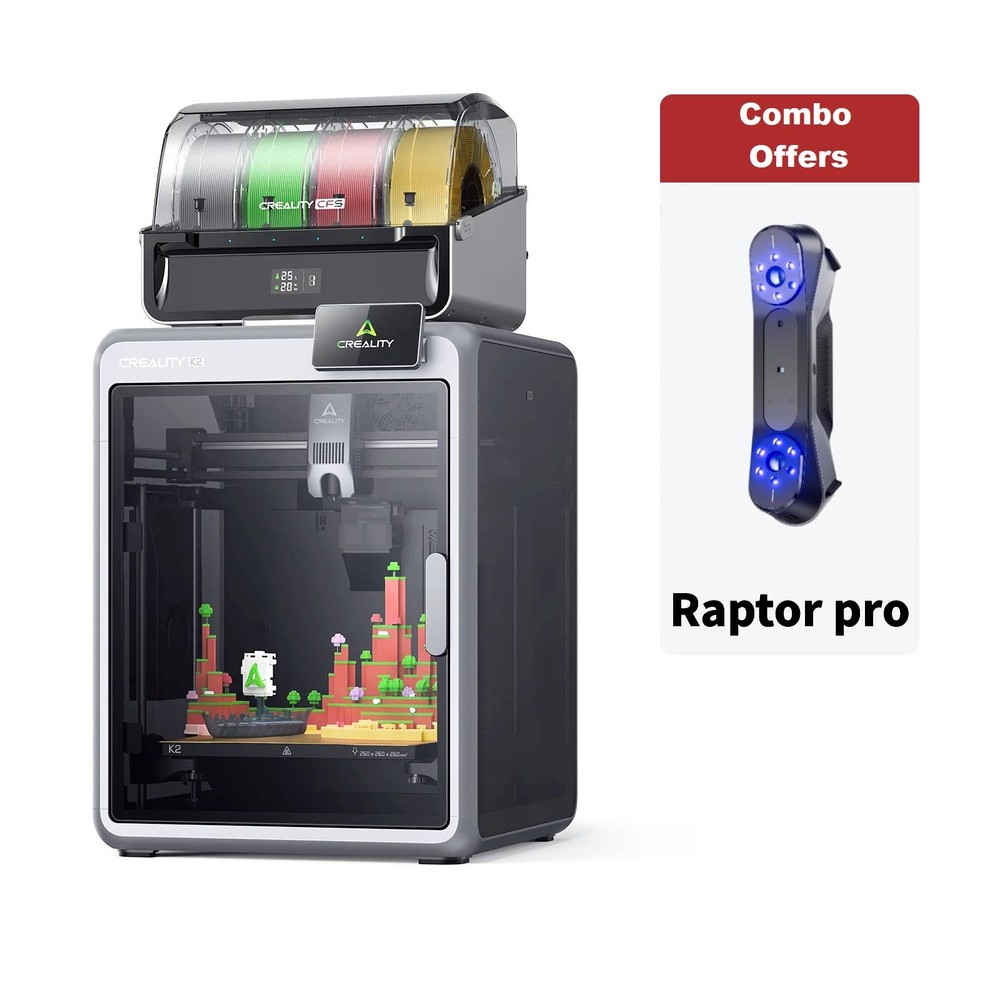 Creality K2 Plus Combo 3D Printer With CR-Scan Raptor PRO 3D Scanner