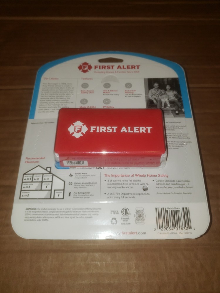 First Alert Carbon Monoxide Alarm C0400