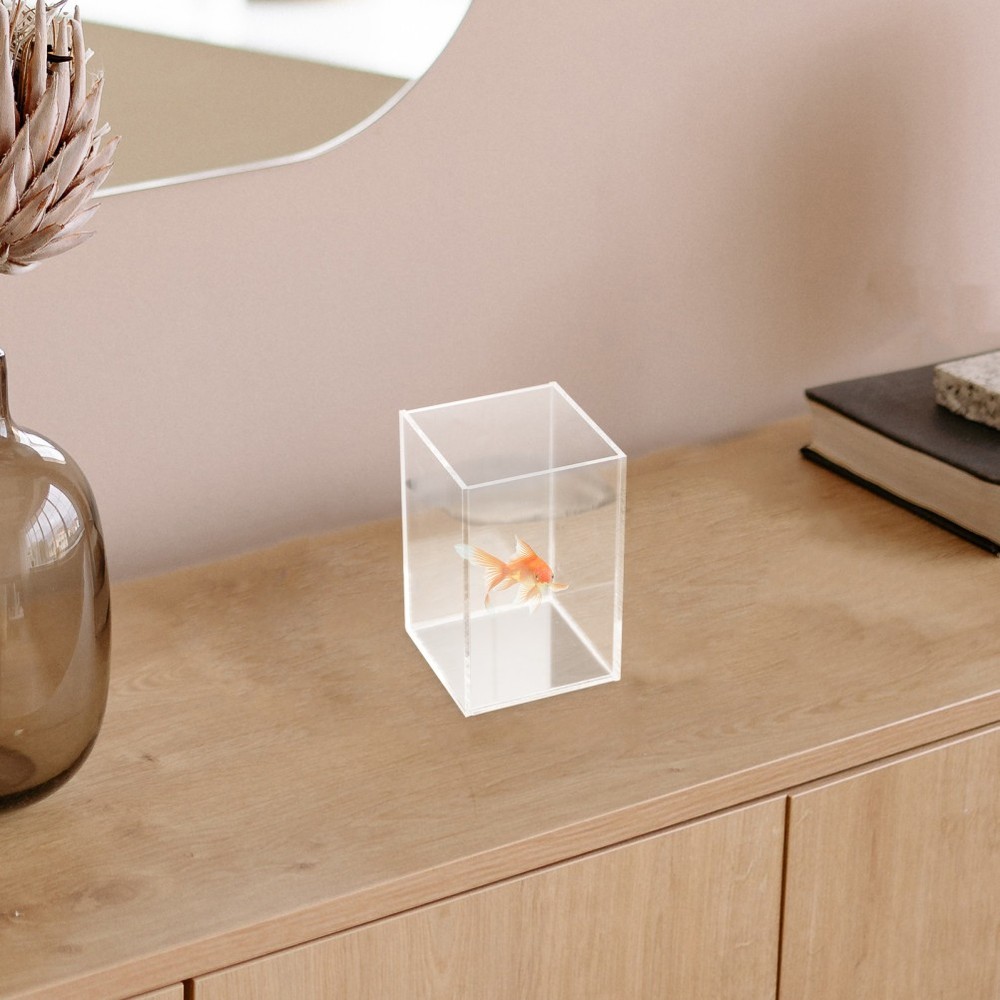 Betta Tank Acrylic Fish Tank Office Decor Desktop Study Room