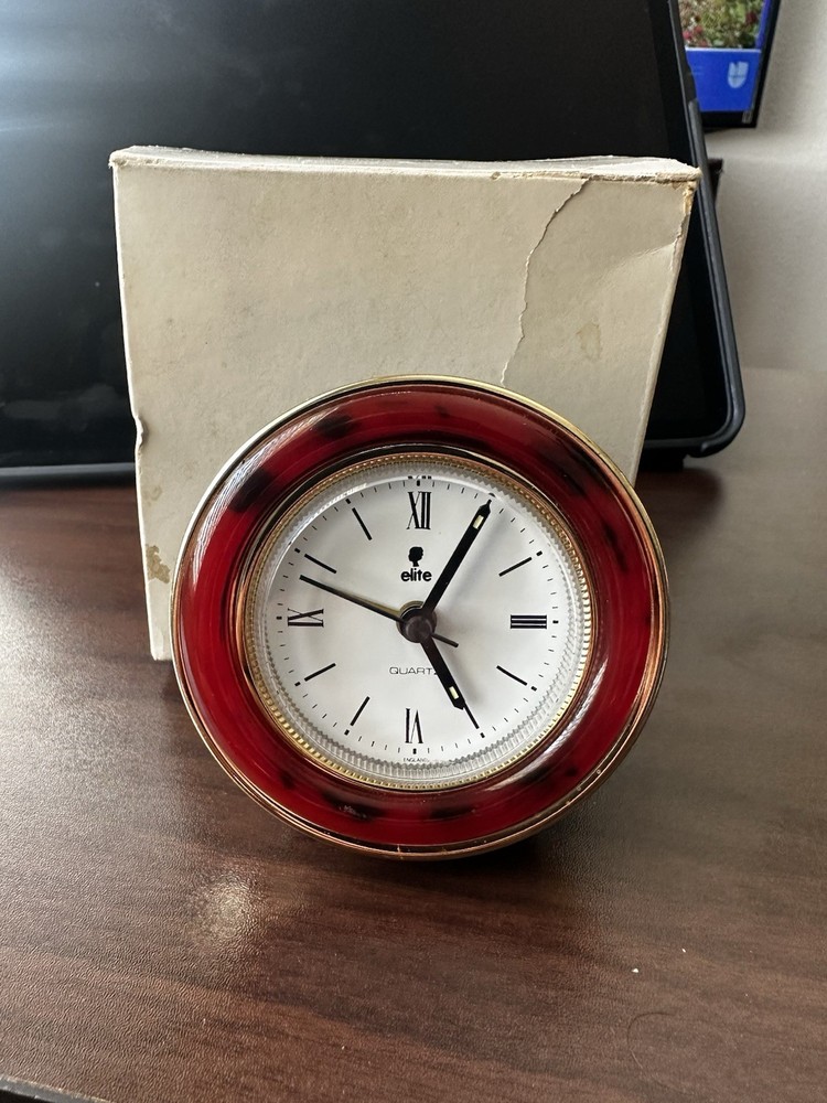 Vintage Elite Quartz Clock Made In Japan