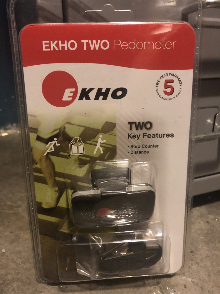 Ekho Two Pedometer Step Counter Distance Clip On