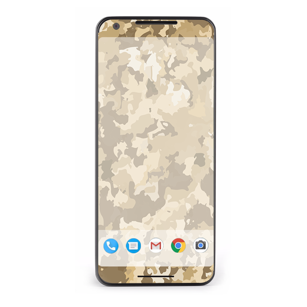 Google Pixel 2 Skins Decal Wrap Brown Desert Camo camouflage