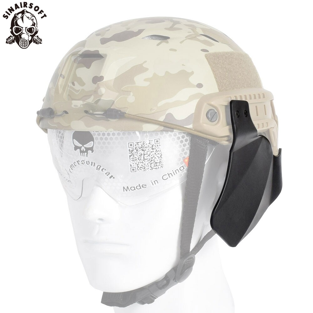 Tactical Fast Helmet Ears Protector Side Soft Covers for Fast Helmet Rail System