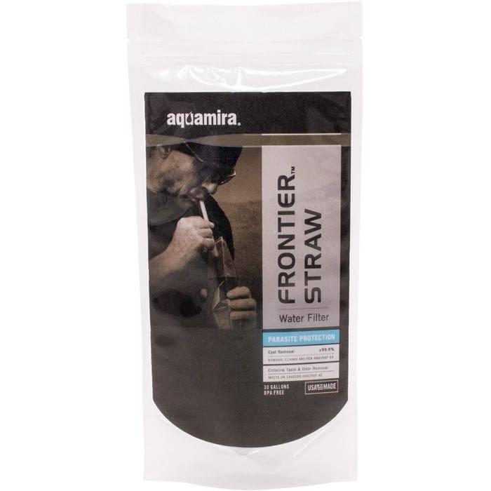 Aquamira Frontier Straw Emergency Water Filter 67109