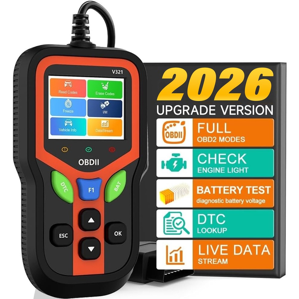 🔥SALE OBD2 Car Scanner Diagnostic Tool Code Reader Battery EVAP O2 Sensor Test